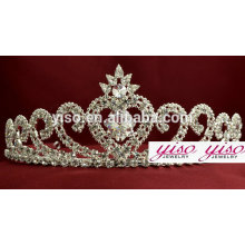 Decoración a granel de la princesa tiaras nupciales baratas y coronas baratas